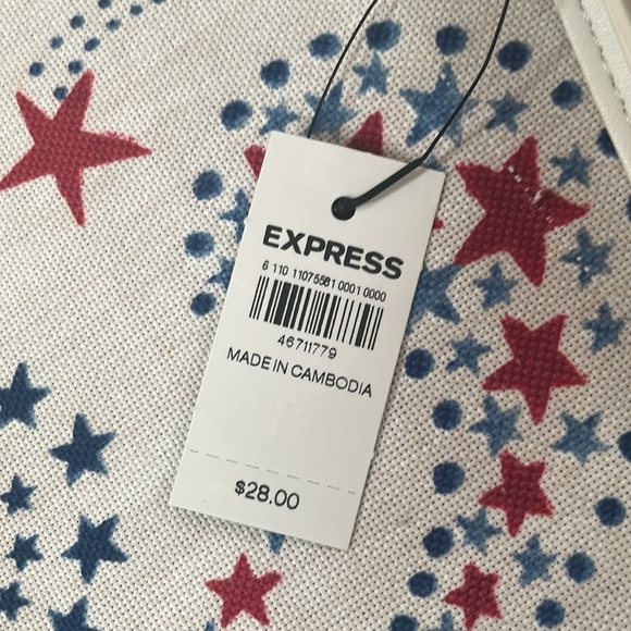 Express white clutch purse with grommets - Picture 6 of 6